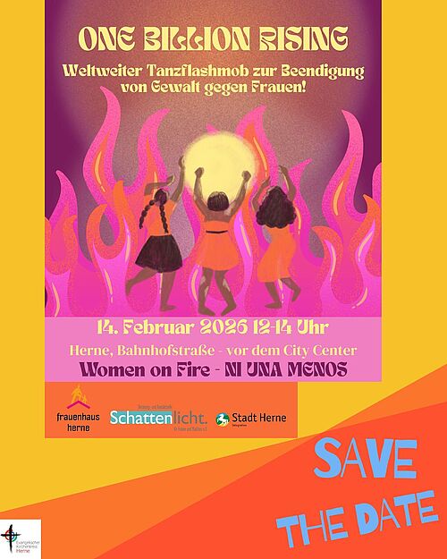 Plakat mit Infos zum Flashmob 