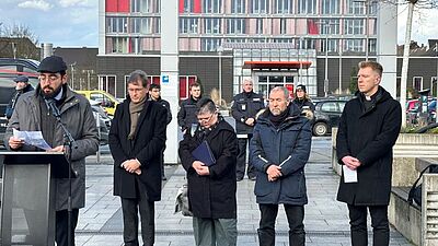 Für den Frieden gebetet