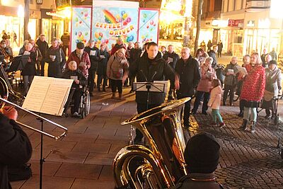 Offenes Weihnachtslieder-Singen der City