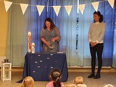 Erzieherin im Kindergarten getauft