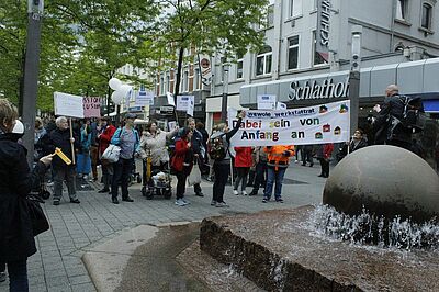 Barrierewand wurde eingerissen