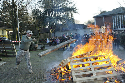 Mit Feuer auch Appetit entfacht