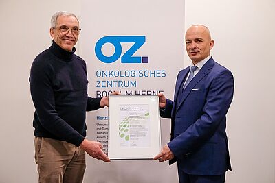 Zertifikat für Onkologisches Zentrum Bochum Herne