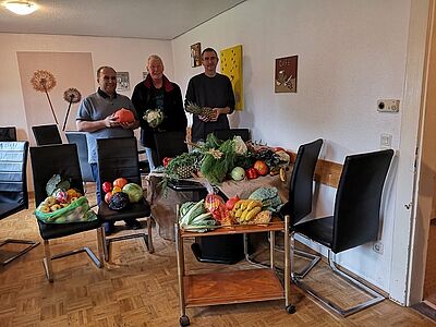 Erntedankgaben ermöglichen gesundes Essen