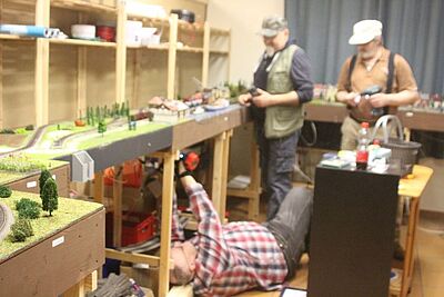 Schachtgerüst vervollständigt Bahnlandschaft