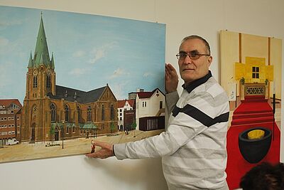 Jamal Abdallahs Bild zeigt die Kreuzkirche