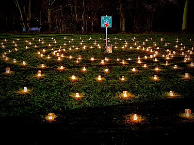 300 Weihnachtslichter trotzten Corona