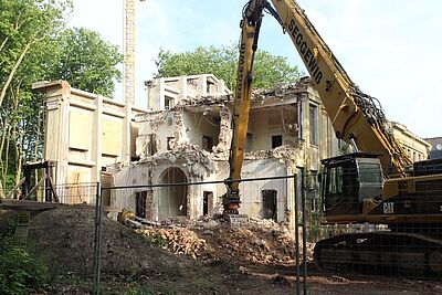 Nur die Fassade bleibt erhalten