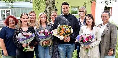 Zum Abschied Blumen für Azubis 