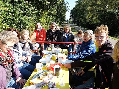 Frühstück auf der Grenzland-Draisine