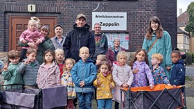 Erntedank-Gaben für den Mittagstisch des Zeppelin-Zentrums