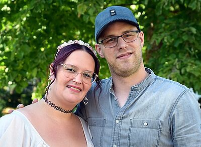 Beim Spaziergang im Park hat es gefunkt