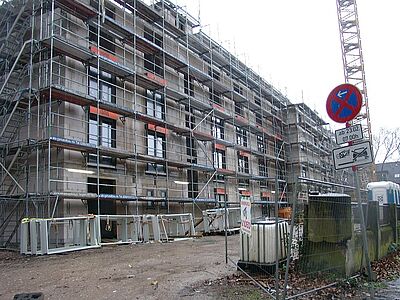 Nur die Fassade ist geblieben