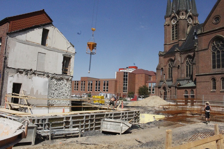 Bauarbeiten am neuen Gemeindehaus gehen voran