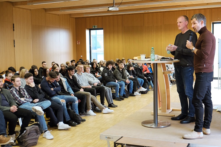 Mickey Beisenherz besuchte Castroper Azubis