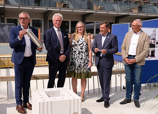 Der Grundstein für Palliativ-Anbau ist gelegt