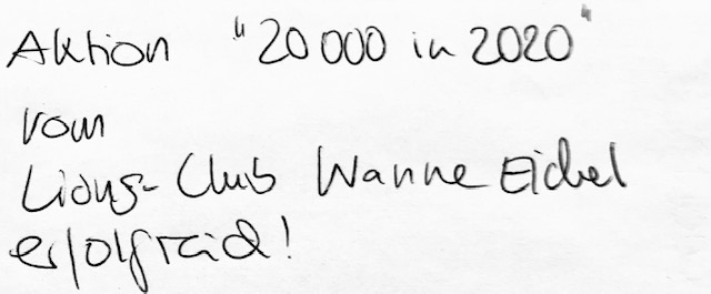 Aktion „21000 in 2021“ im Blick