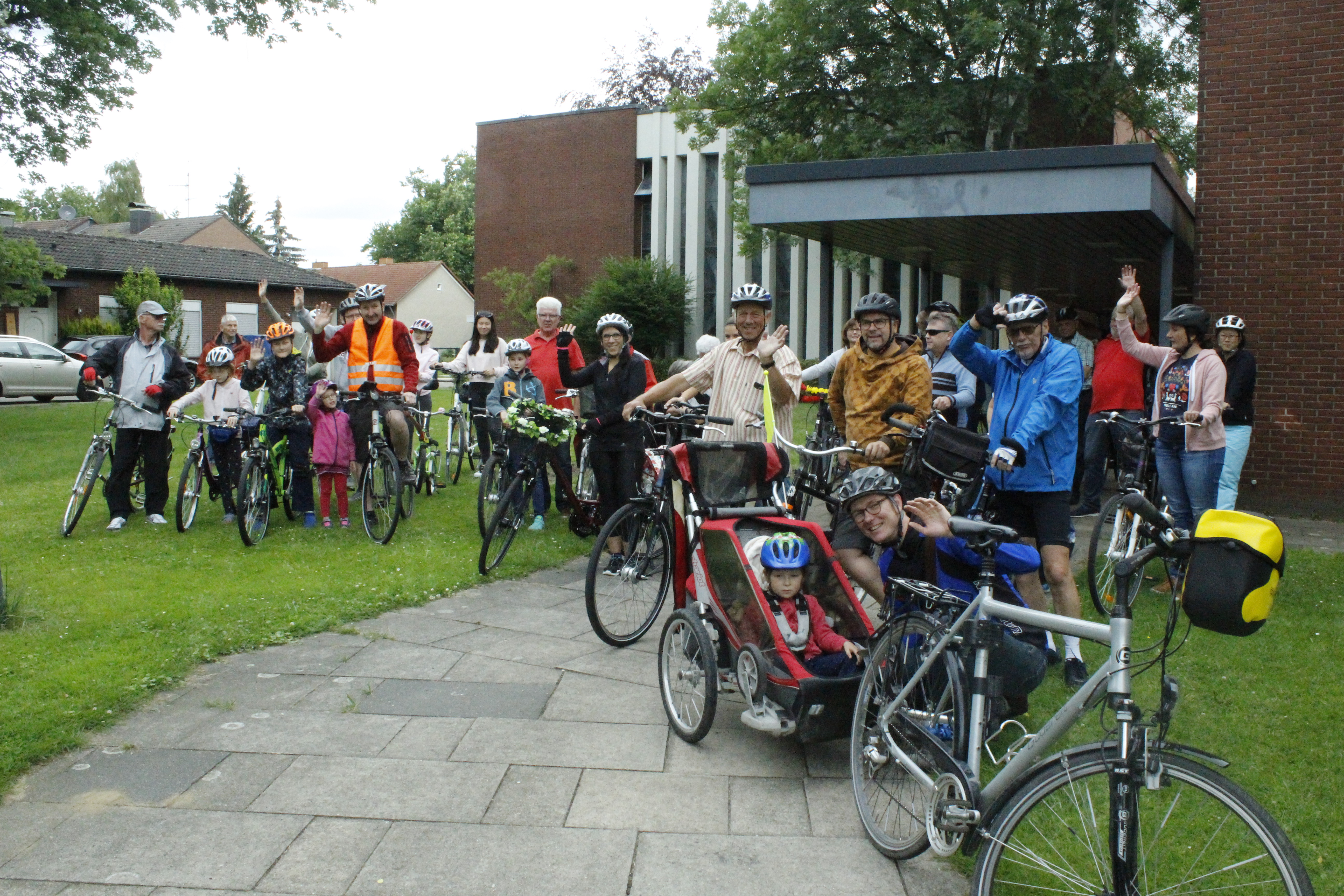 Nach dem Gottesdienst 18 km geradelt