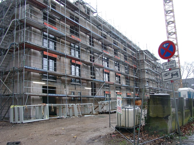 Nur die Fassade ist geblieben