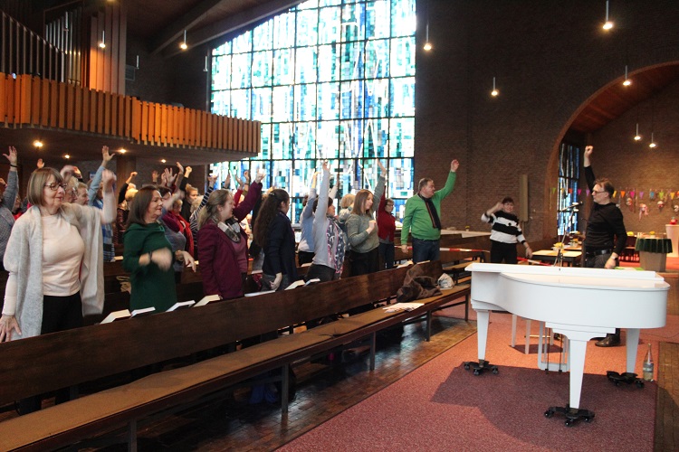 Singen machte rund 60 Workshop-Teilnehmende glücklich