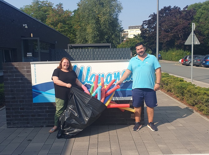 Mit dem Rutschauto durch die Waschstraße